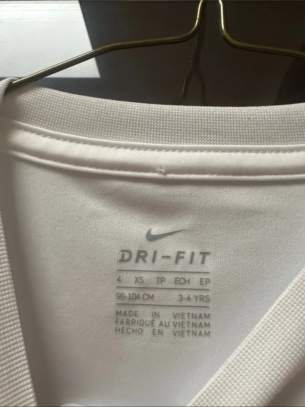 Nike White Short-Sleeve Tee with Pink '100% AWESOME' Graphic